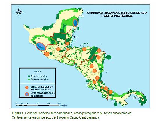 Áreas protegidas y zonas cacaoteras de