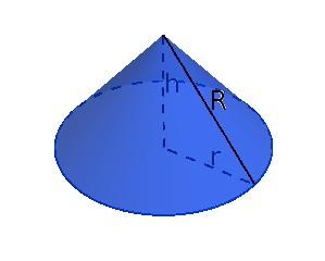 que l circunferenci de l bse del cono h de ser igul l longitud del ldo curvo del sector circulr originl: π r π αr r α R π Ahor, por trigonometrí: h R r R α R R α π π L epresión que d el volumen del