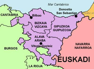 La CA de Euskadi y sus símbolos 3 provincias: Álava (Vitoria, capital) Guipúzcoa (San