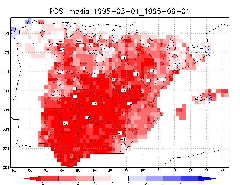 Evaluación de sequías en la Península Ibérica