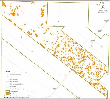 2.8 - Total de hectáreas mapeadas en el Departamento 9 de Julio.