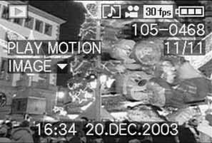 La reproducción de tomas de vídeo Del mismo modo que las tomas individuales, las tomas de vídeo pueden observarse en el monitor.