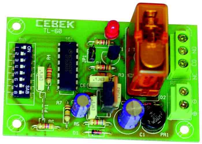 Para el TL-6 y TL-301 C-0502 colores Crema y Gris Receptores infrarrojos Gestionan el control remoto ordenado desde el emisor y aplican sobre la carga un funcionamiento monoestable,