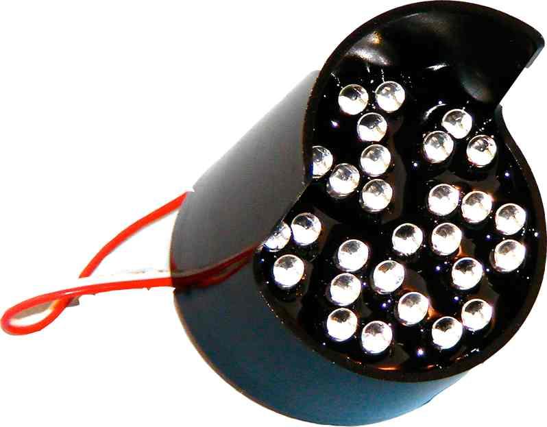 COMPONENTES C-2286 Focos leds monocolor Cluster de LED de 52 mm de diámetro, con color de luz.