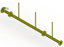 Ambos colectores se servirán con un aislamiento tubular según RITE Aguja de equilibrado de 2 ½ con dos tomas de entrada y dos de salida de 1 ¼ para el montaje de una sola caldera Aguja de equilibrado