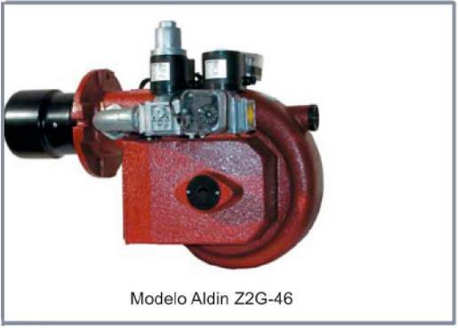 Aldin ZG (gas) ALDIN ZG 1 o 2 etapas con línea de gas incorporada Quemadores a gas Modelo Caudal Poténcia útil Potencia útil Potencia m 3 /min m 3 /min kw kw kcal/h kcal/h W mínimo máximo mínimo