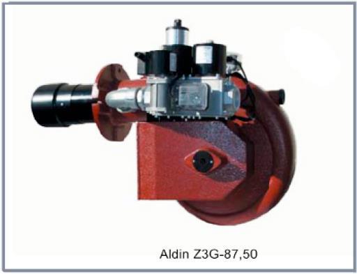 386 ALDIN ZG 2 etapas con línea de gas incorporada Modelo Aldin Z3G-87,50 Aldin Z4G-115 Caudal Poténcia útil Potencia útil Potencia m 3 /min m 3 /min kw kw kcal/h kcal/h W mínimo máximo mínimo máximo