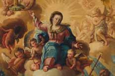 JOSÉ LUZÁN. Venida de la Virgen (detalle), 1777. Óleo sobre lienzo. 156 106 cm. La Exposición PASIÓN POR ARAGÓN.