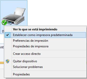 dispositivos e impresoras de Windows: 3.