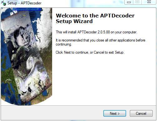 Instalación APTdecoder presionar la opción de Siguiente o Next. Figura 86. Pasos de instalación de APTdecoder Windows 7 paso 3. 4.