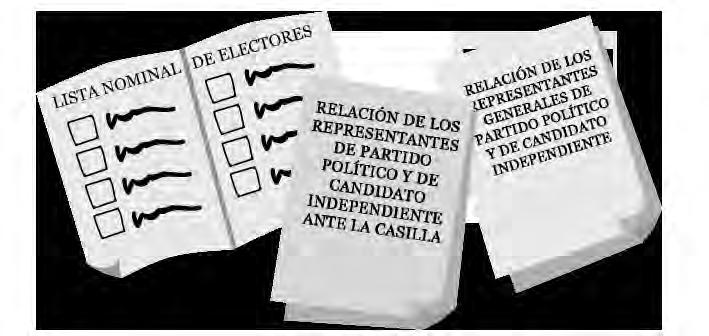 capacitadoresasistentes electorales, entregan a los presidentes de casilla la documentación y los materiales necesarios.