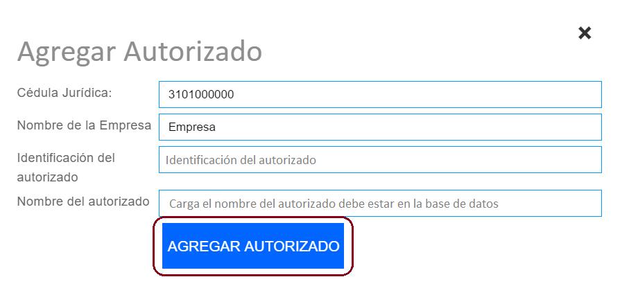 3. El usuario ingresa la identificación del autorizado, este debe encontrarse registrado en el sistema SEA Connection,