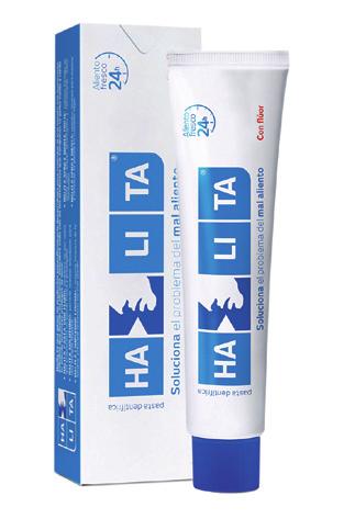 La gama HALITA, compuesta por una pasta dentífrica, un colutorio y dos sprays, ha sido formulada específicamente para combatir el mal aliento desde la raíz.