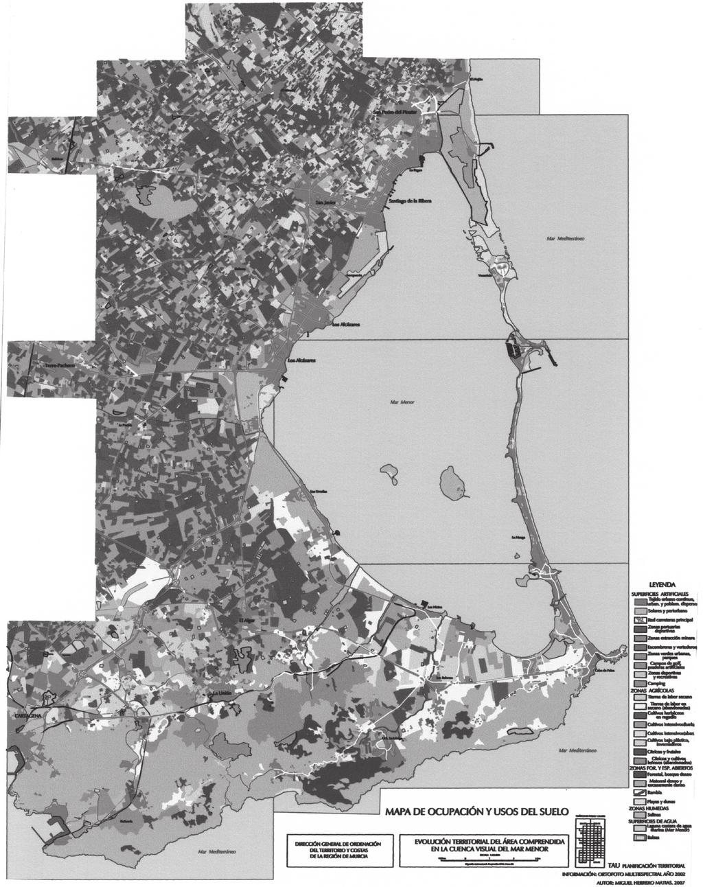 La cuenca visual del Mar Menor: tendencias territoriales en usos del suelo. Periodo... 325 FIGURA Nº 2. CUENCA VISUAL DEL MAR MENOR.