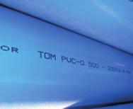 9001:2008 y UNE-EN ISO 14001:2004 para la producción de tubería de Policloruro de Vinilo Orientado (PVC-O) para transporte de fluidos a presión.
