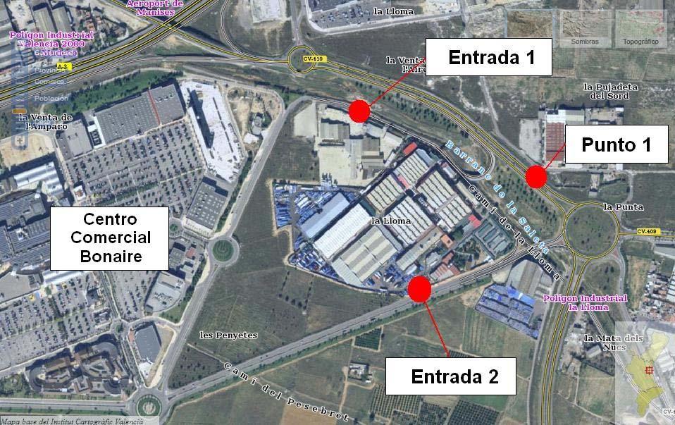 4.9. Estudio de accesos de entrada al Centro Comercial Bon Aire Objeto del Informe.