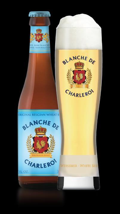 Cerveza Blanche de Charleroi Descripción: Cerveza blanca hecha de una mezcla de cebadas y trigos.