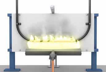 incendio. Se analizan los gases desprendidos en la combustión de las partes no metálicas de los cables.