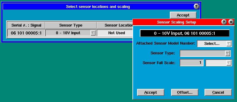 Nota: aun con el Módulo configurado para 4-20 ma, en 'Tipo de sensor' se leerá 'Entrada 0-10 V' Figura 5: Pantalla 'Ubicaciones de sensores' Seleccione el botón 'Configuración' para que aparezca la