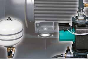 compresora Aceite Recuperación segura del calor La separación en dos sistemas hidráulicos, el primario y el secundario, garantiza un suministro confiable y seguro del aire comprimido con una