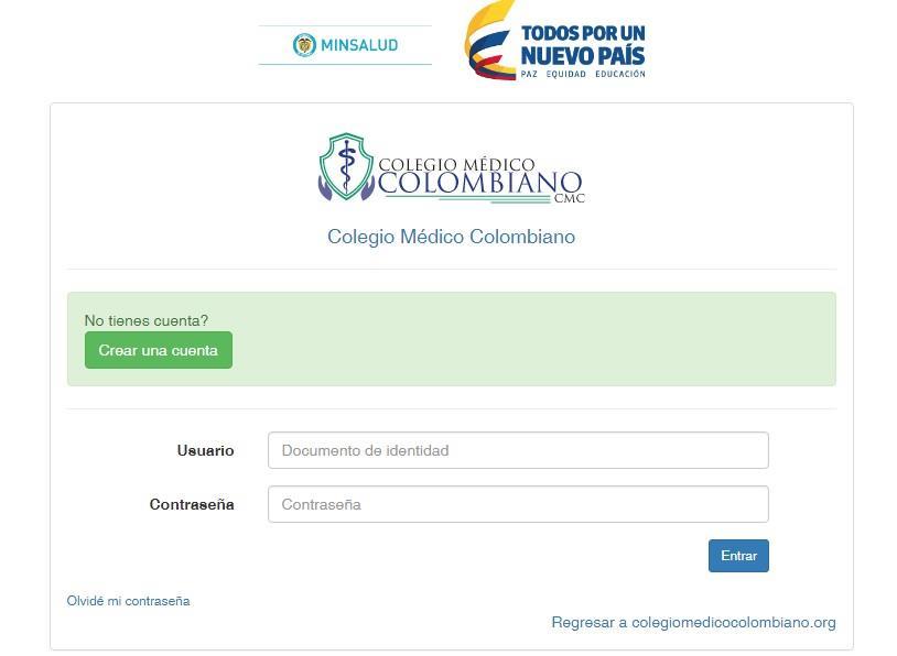 PASO4 Aparece nueva página. https://sara.colegiomedicocolombiano.
