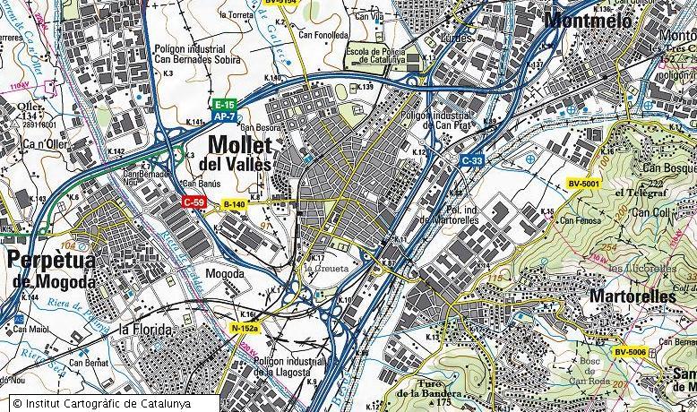 Actuacions de millora de la seguretat dels vianants Mollet del Vallès (Vallès Occidental) Creació de zones de vianants, ampliació dels espais per a la mobilitat a peu, i realització d'actuacions per