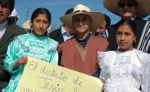 Titular del Poder Judicial y presidentes de 33 Cortes GARANTIZAN ACCESO A LA JUSTICIA Niñas acompañan al presidente del Poder Judicial en marcha por calles del distrito de Jesús, Cajamarca.