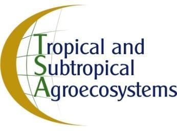 Tropical and Subtropical Agroecosystems, 15 (2012): 55-60 FACTORES AMBIENTALES Y PROPORCIÓN RACIAL QUE INFLUYEN EN EL PESO AL NACIMIENTO, AL DESTETE Y EDAD AL PRIMER PARTO EN BOVINOS SUIZO PARDO EN