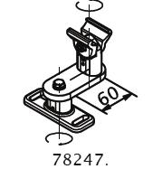 mm 5 mm 2-5 mm Soporte fijo para carriles para montaje sobre estructura