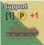 A12 Apoyo de Artillería motorizada Este marcador sólo puede colocarse durante la Fase de apoyo, sobre una unidad abastecida propia, a la que permanecerá unido durante todo el turno.