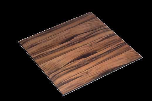 COMPACTO REFERENCIA: COMPACTO Encimera compacta de fibras de madera recubierta por distintos tipos de rechapados. Grosor 1,3 cm.