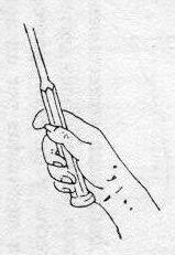 6) AGARRE DE LA PALA Y POSICIÓN BASE: -El agarre de la pala es el llamado Presa universal donde el dedo meñique rodea la