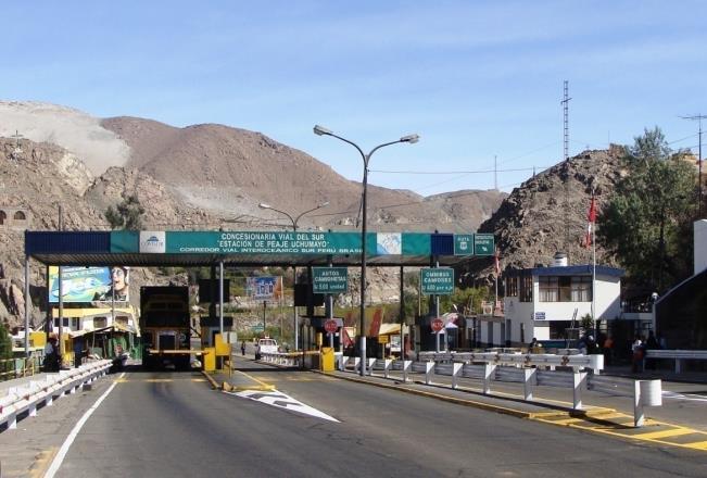 Peaje Patahuasi Peaje Uchumayo Se encuentra ubicada en la variante del mismo nombre al ingreso de la ciudad de Arequipa.
