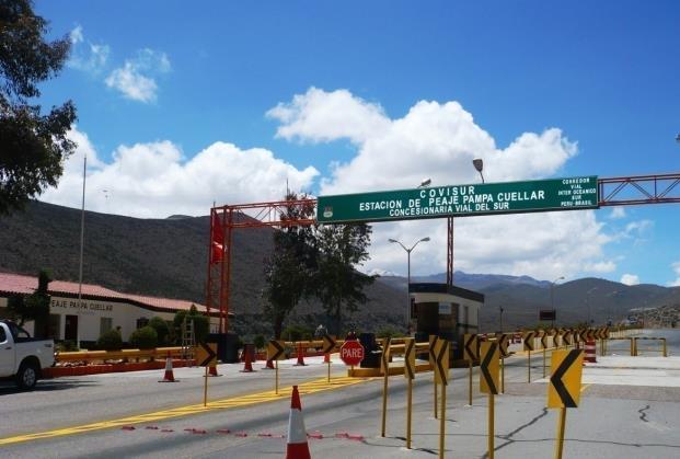 Unidades de Peaje - Moquegua Peaje Pampa Cuéllar Se encuentra ubicada a 3,600 m.