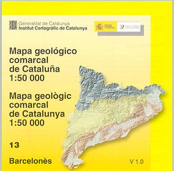 INSTITUT CARTOGRÀFIC DE CATALUNYA (F 1980) Mapa Geològic Comarcal de