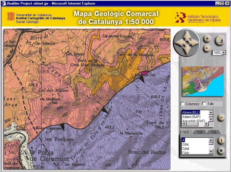 INSTITUT CARTOGRÀFIC DE CATALUNYA (F 1980) Mapa Geològic Comarcal de