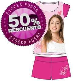 Conjunto pijama Violetta Disney corazones 6 4,90