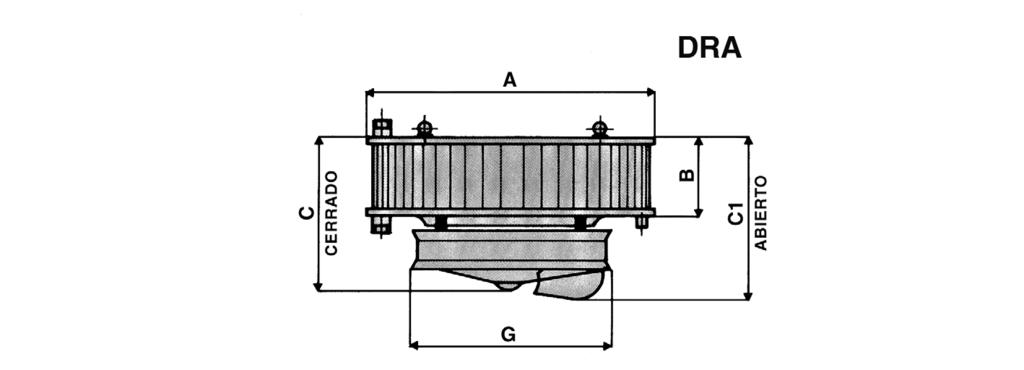 Altura de instalación y zonas de influencia de los aeroacondicionadores circulares Altura de instalación H (m) con difusor DRA mini máx.