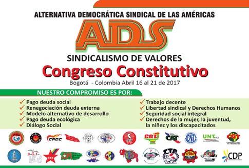 Según información divulgada por la organización del congreso constitutivo, asistieron cerca de 400 delegados de centrales sindicales
