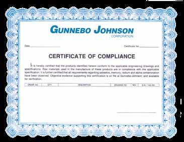 Certificado El área comercial Izaje de Gunnebo Industries AB tiene la certificación de manejo ambiental y de calidad según las normas ISO 14001:1996 e ISO 9001:2000.