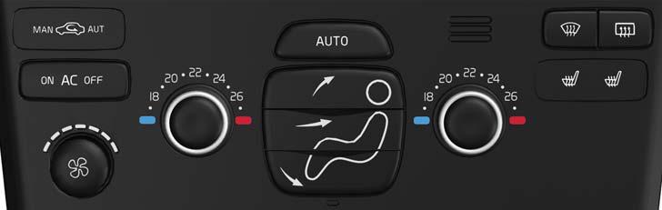 CLIMTIZDOR ELECTRÓNICO, ECC* REGULCIÓN UTOMÁTIC En el modo UTO, el sistema ECC controla todas las funciones de manera automática, lo que facilita la conducción del automóvil con una climatización
