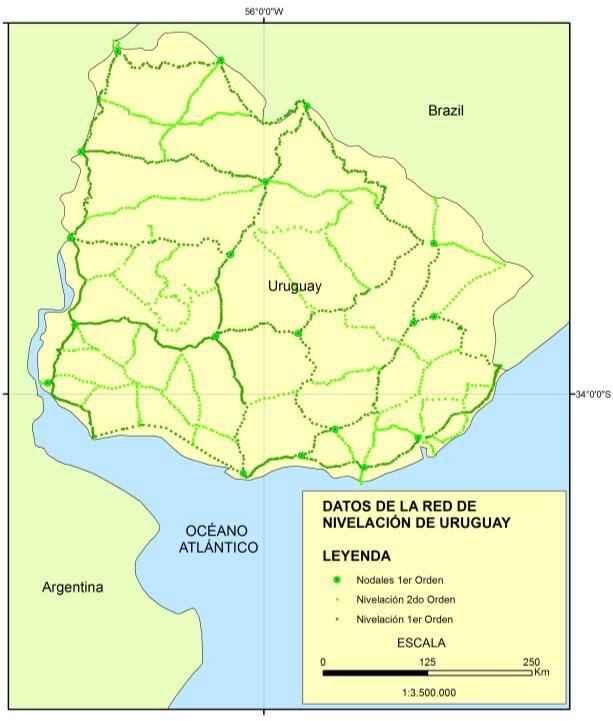 l. Uruguay Figura 23 Datos de Nivelación de Uruguay Figura 24 Datos de Gravimetría de Uruguay Uruguay al