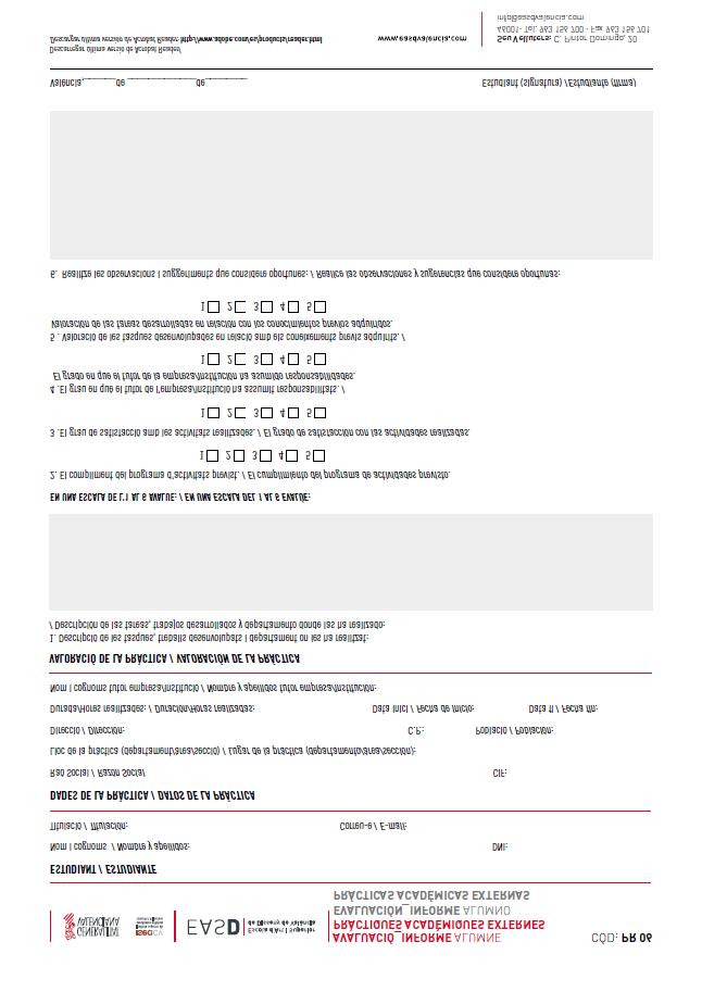 Anexo 9: PR06 Evaluación Informe Alumno Procedimiento del SGIC de la Escola d