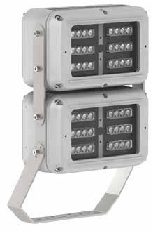 260 LUMINARIAS LED ATEX Zonas 1, 2, 21 y 22 LUMINARIA LED ATEX LARGE - 10000 LM SERIE KRAZ Iluminación y Protección para Entornos T4, T5 y T6 La gama Kraz Large está diseñada específicamente para