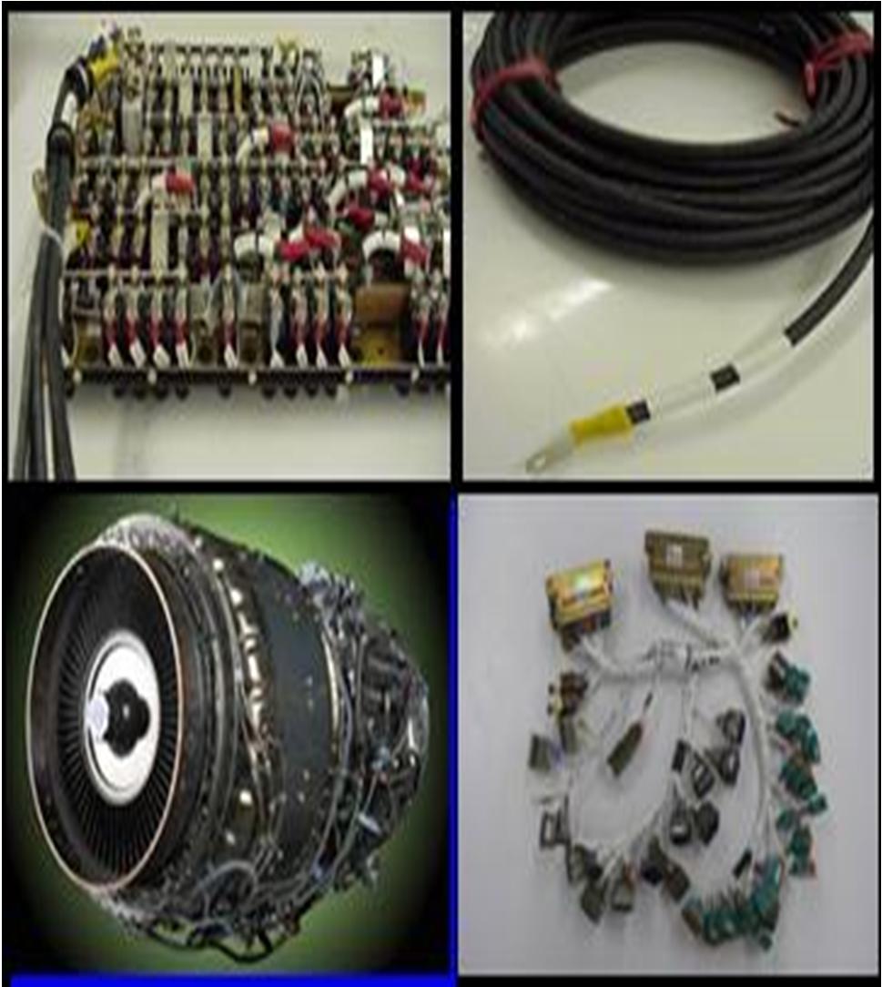 Producción para la industria aeronáutica Produce, entre otros : Componentes para maquinaria Arneses y cables Componentes p/sistemas de aterrizaje