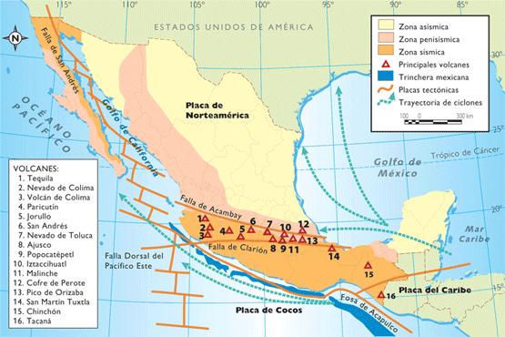 El Sistema Volcánico Transversal Mexicano Introducción El vulcanismo del SVTM está relacionado con la subducción de las placas de Cocos y