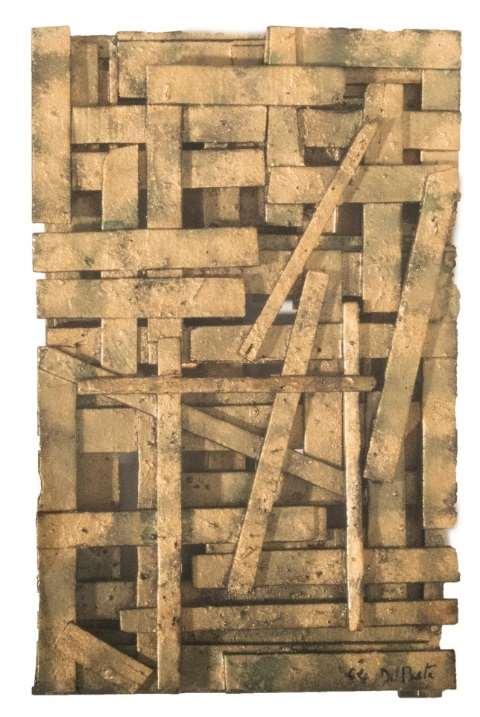 Juan Del Prete ( 1897-1987) RILIEVO CON LEGNO 1964 Maderas ensambladas y pigmentos 44,5 x 27 x 8 cm Expuesto
