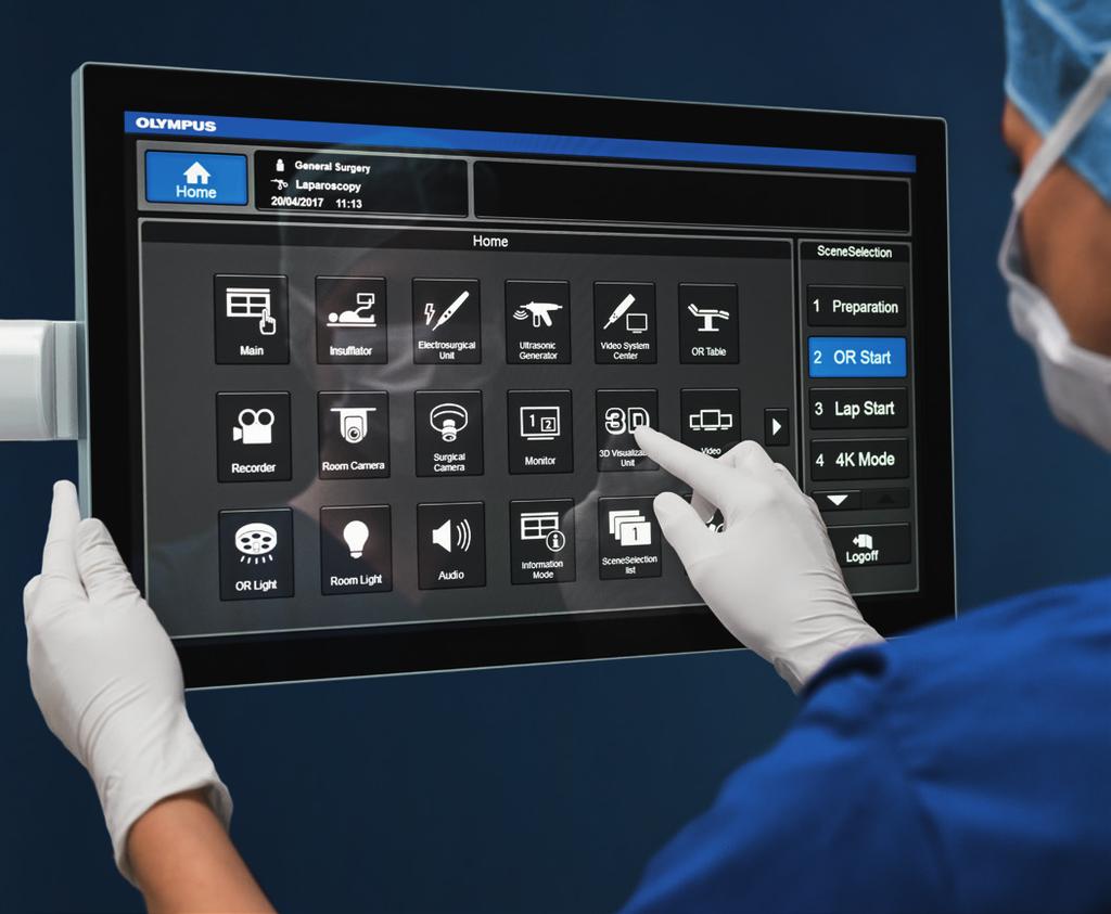 El control del equipo médico mediante pantallas táctiles centrales o por voz mejora el fl