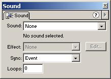 Cuáles son los procedimientos para adicionar sonidos? ficha 7 5 En el panel de Sonido, elija un archivo de sonido del menú emergente Sonido. (Teniendo seleccionado el layer donde insertó el sonido).