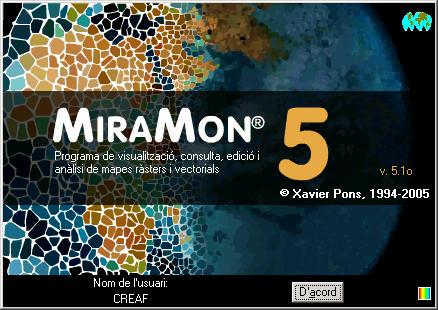 MiraMon: 10 anys Generalitats MiraMon és usat actualment a 37 països del món Existeix en: català, anglès i